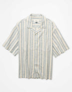AE Relaxed Fit Linen-Blend Camp Collar Shirt