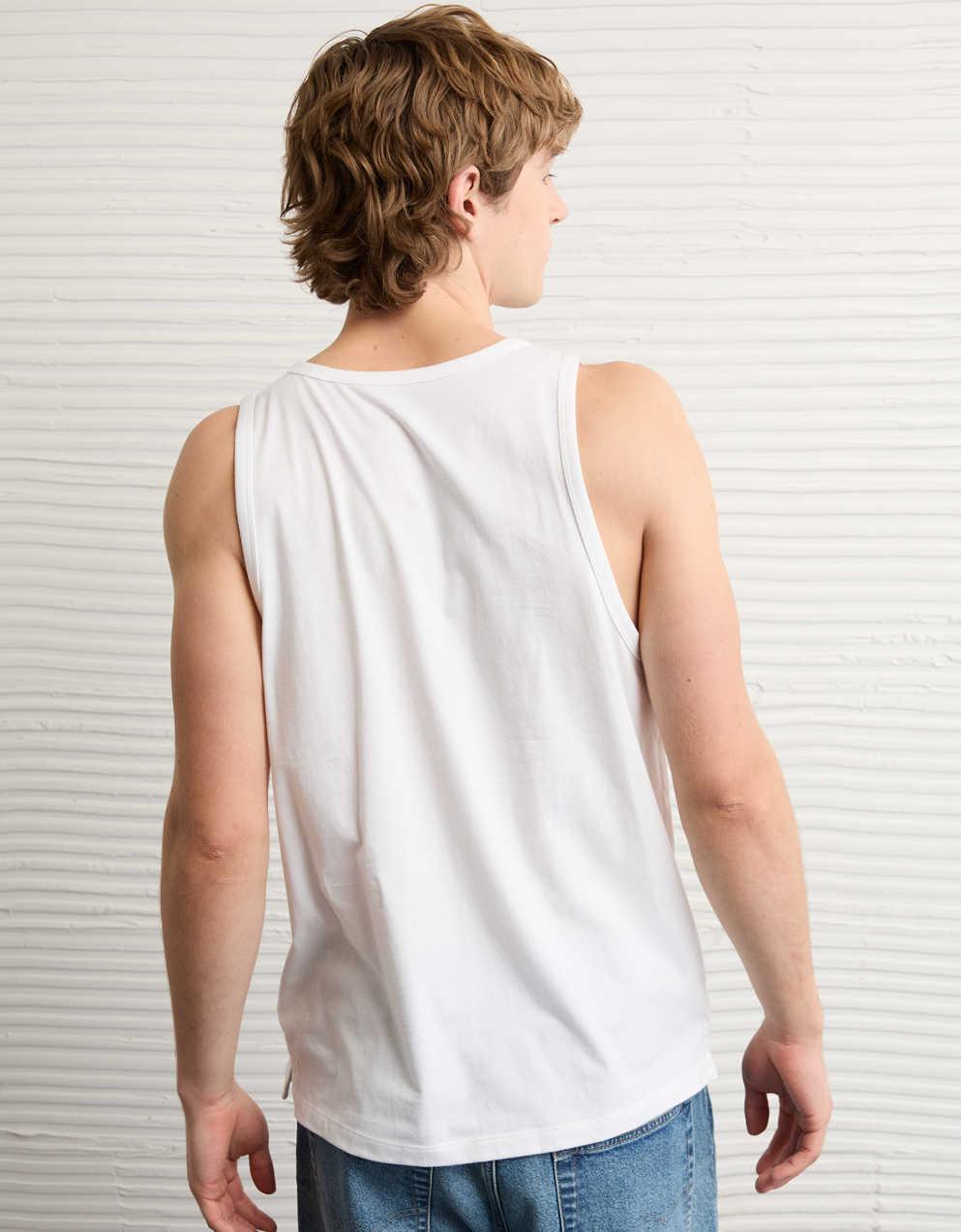 AE Standard Fit Lightweight Logo Graphic Tank Top