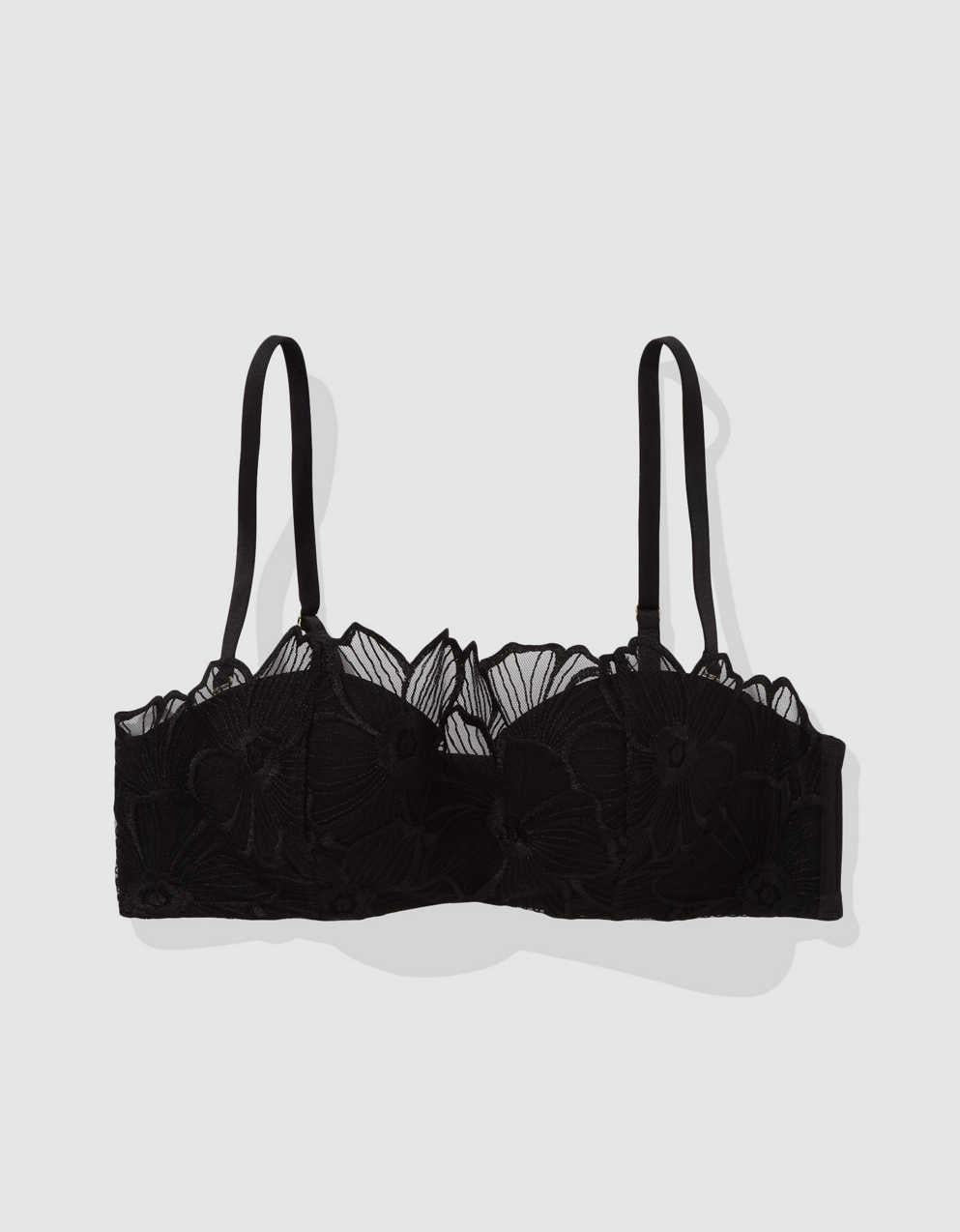 Show Off Embroidery Strapless Push Up Bra