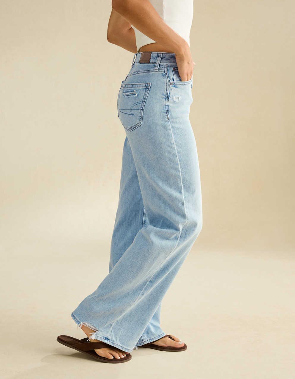 AE Super High-Waisted Baggy Wide-Leg Jean