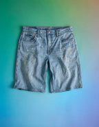 AE 11" Pride Dreamy Drape Stretch Denim High-Waisted Jort