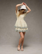 AE Off-The-Shoulder Smocked Mini Dress