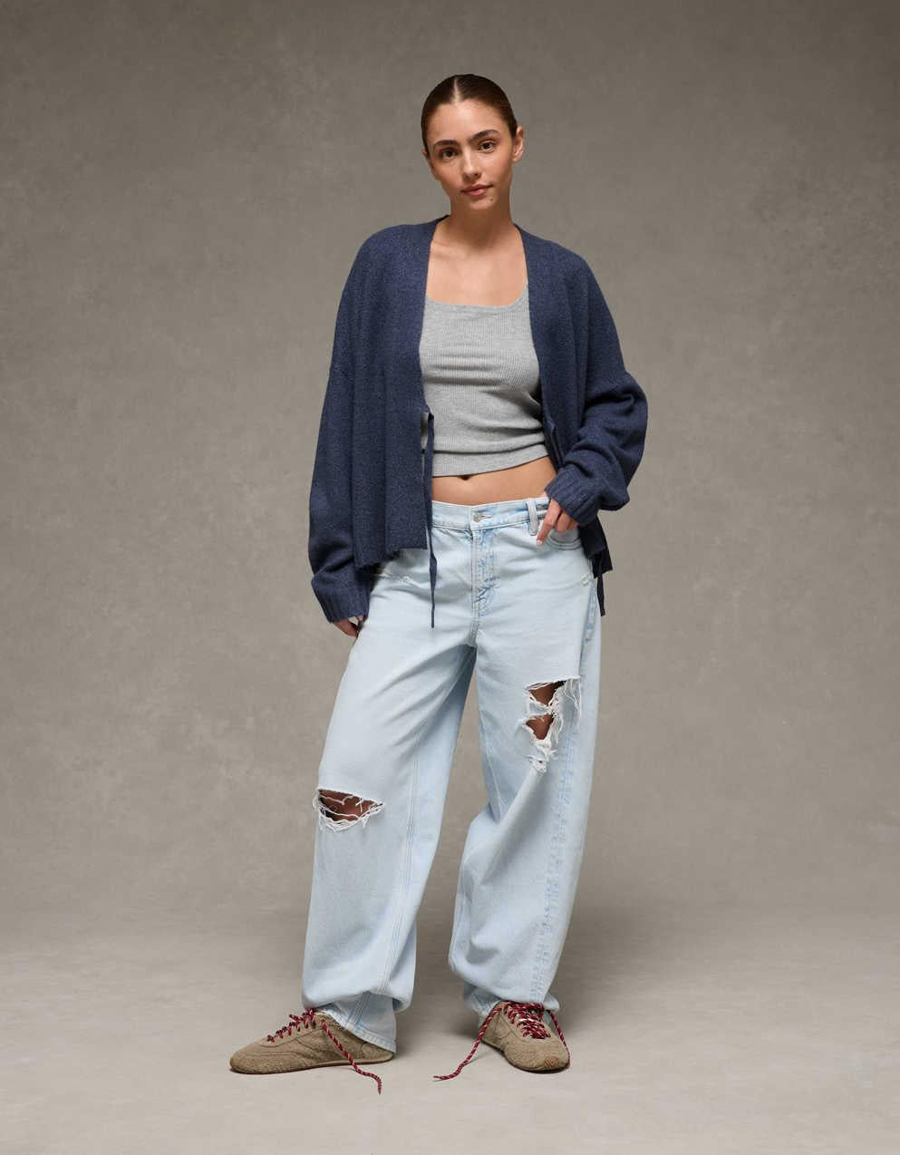 AE Whoa So Soft Tie-Front Cardigan