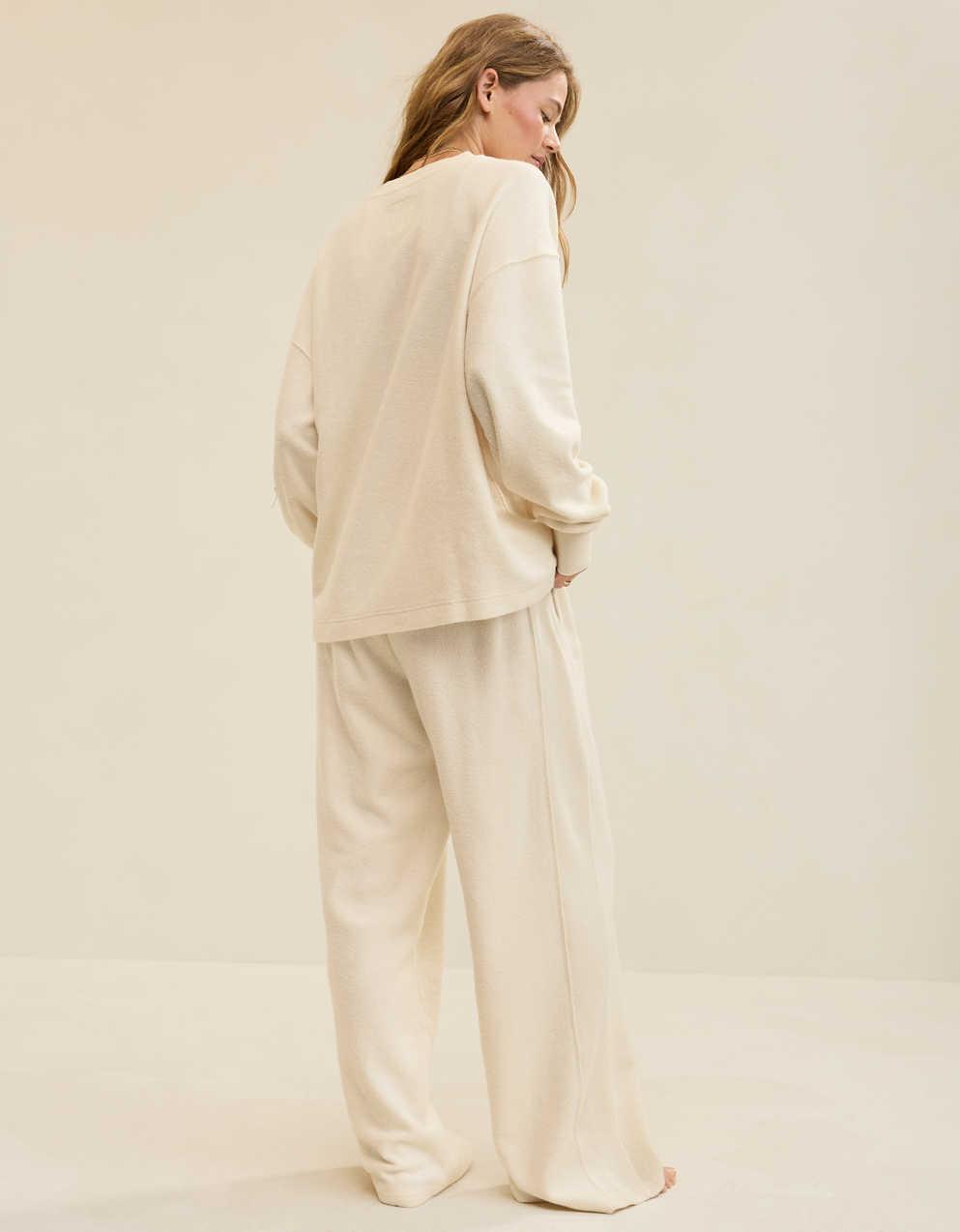 Aerie Sherpa Henley Sweatshirt