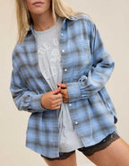 Aerie Anytime Fave Flannel Oversized Shirt