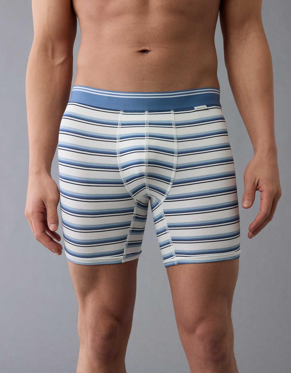 AEO Men's Striped 6" Ultra Soft Boxer Brief