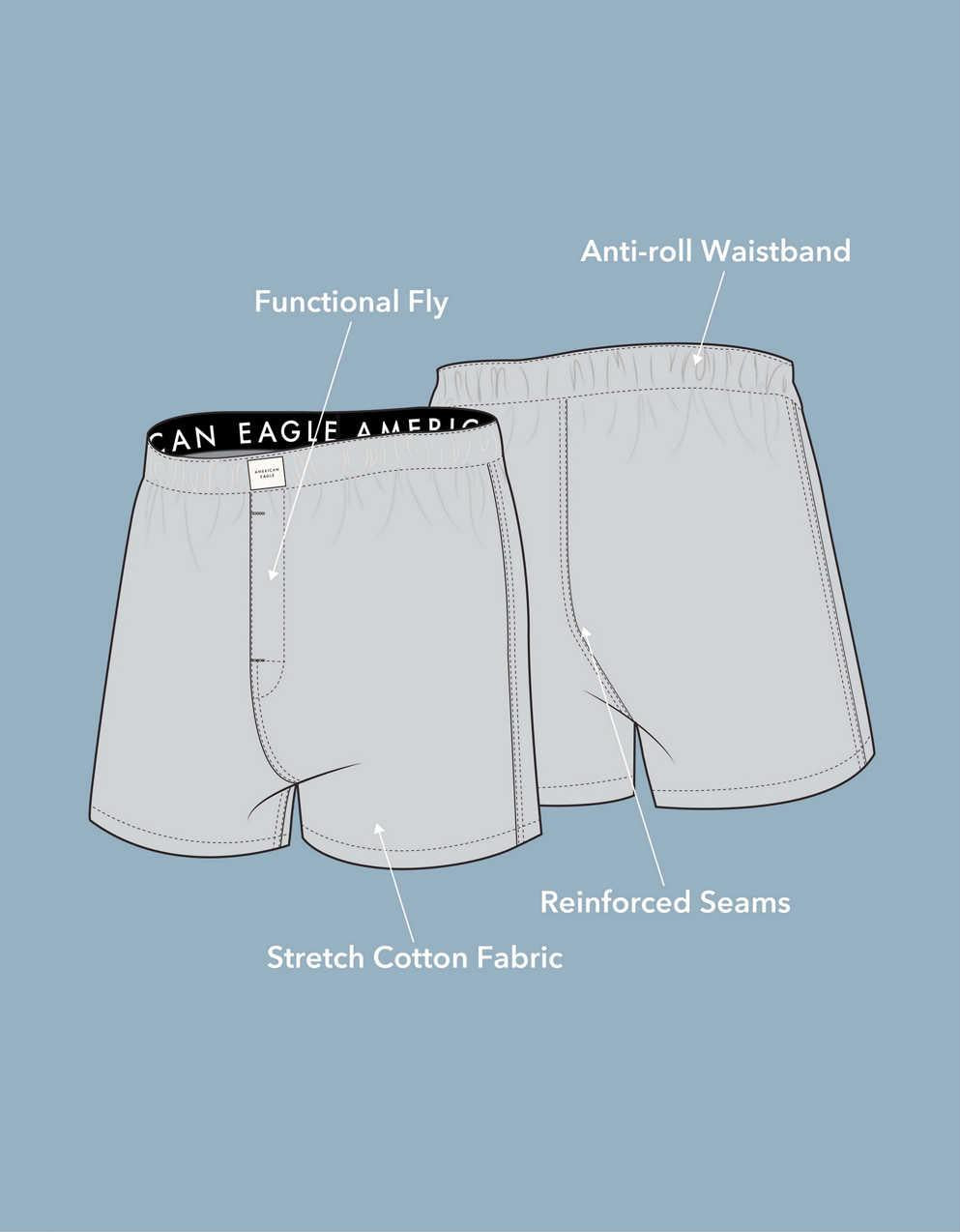 AEO Stretch Plaid Classic Boxer Short