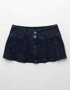 AE Super Low-Rise Pleated Micro Mini Skirt