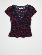 AE Lace Trim Blouse