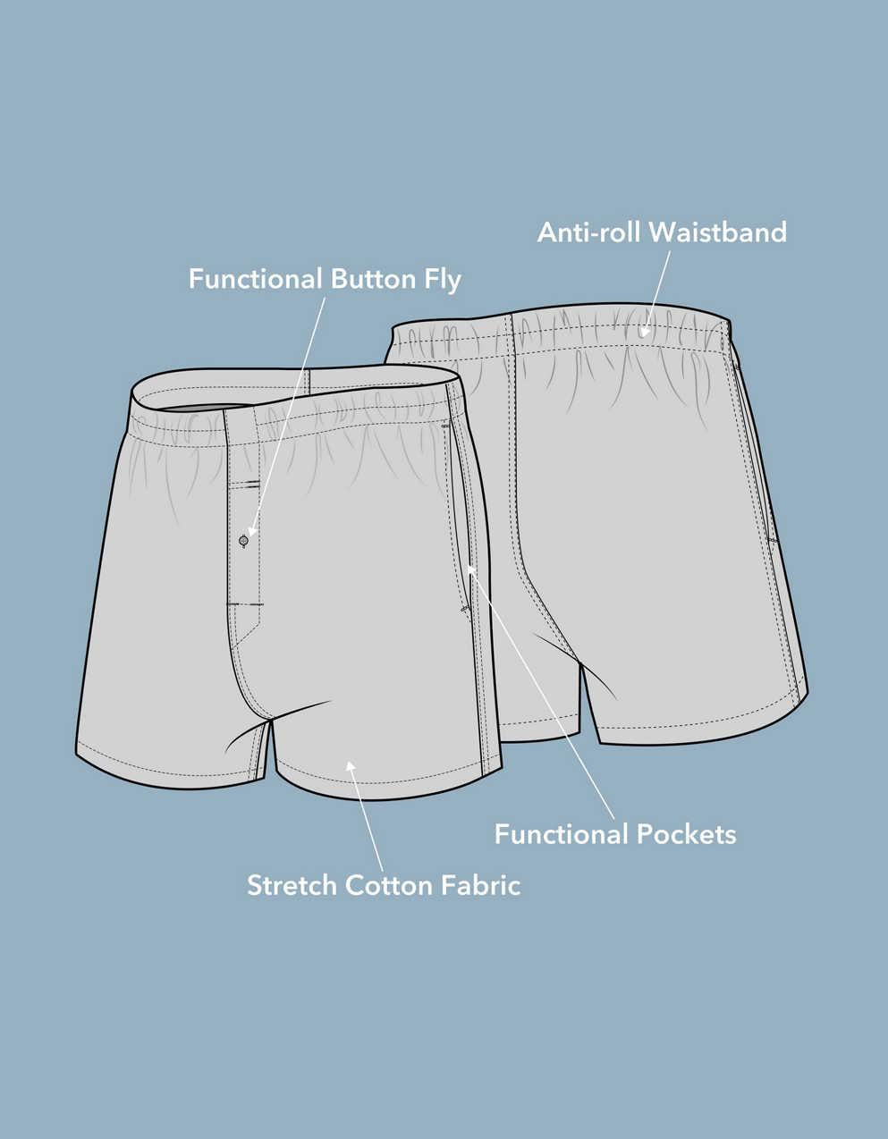 AEO Men's Stretch Cotton Boxer Short