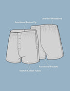 AEO Men's Stretch Cotton Boxer Short