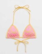 Aerie Ribbed String Triangle Bikini Top