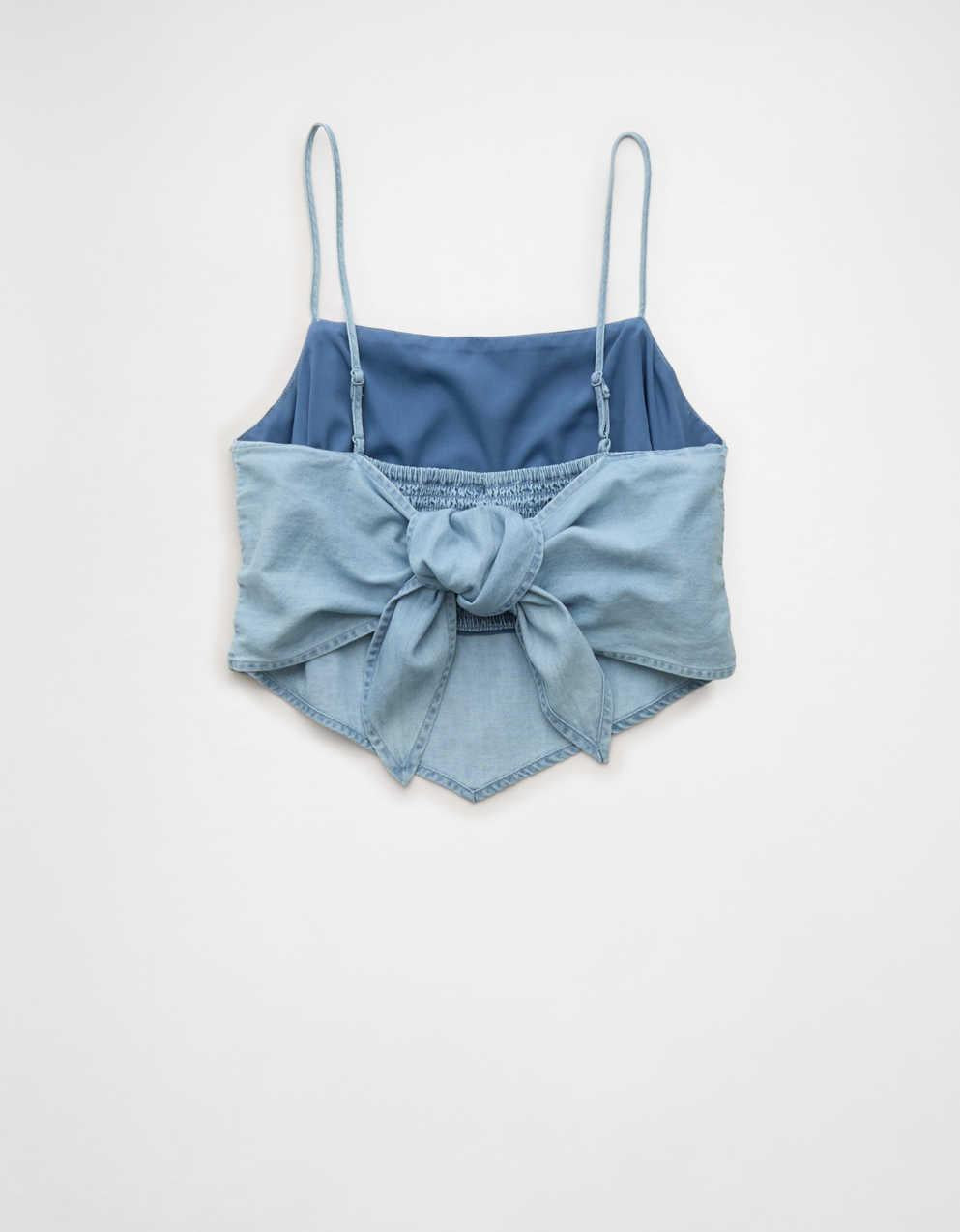 AE Denim Bandana Top