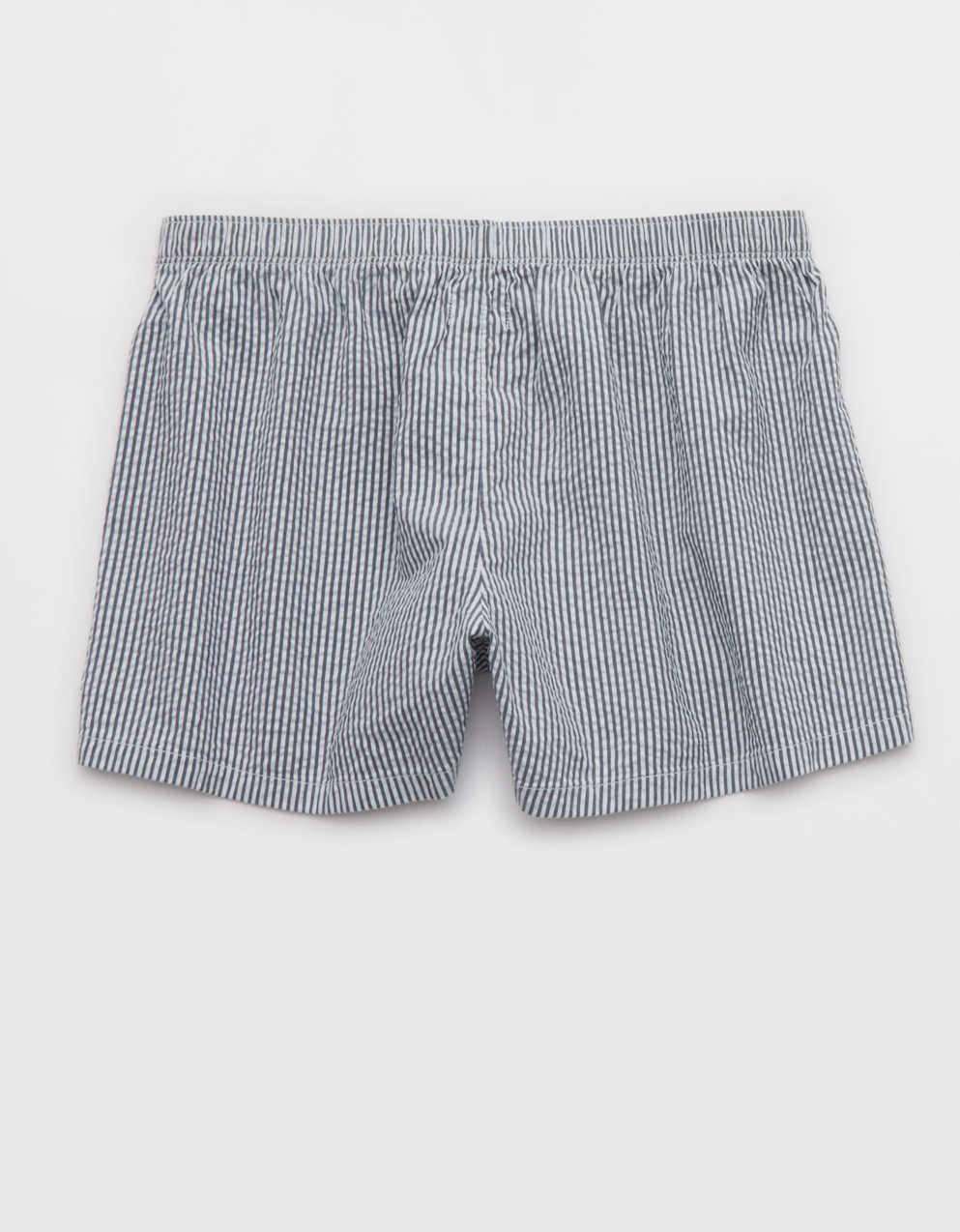 OVERSLEPT by Aerie Around Town Seersucker Boxer