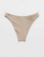 Aerie Pique Mid Rise Cheeky Bikini Bottom