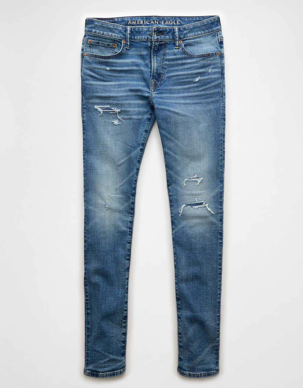 AE Flex+ Ripped Skinny Jean