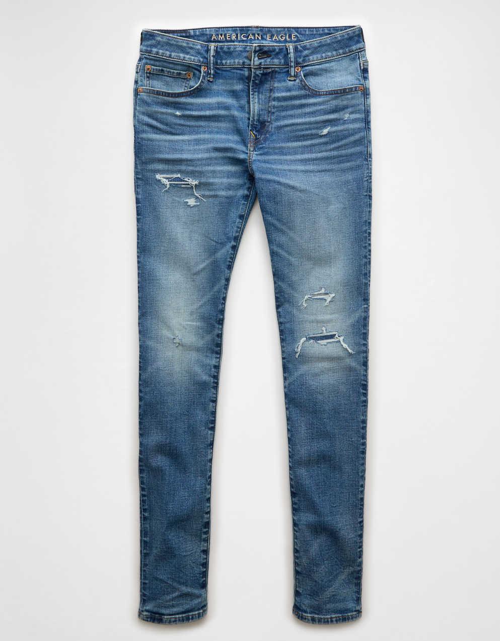 AE Flex+ Ripped Skinny Jean