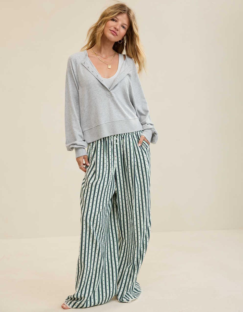 Aerie Happy Snit Henley T-Shirt
