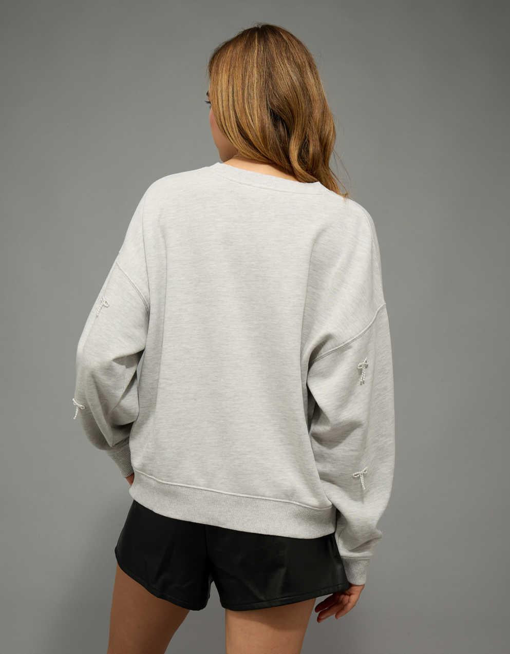 AE Embellished Bow Sweatshirt