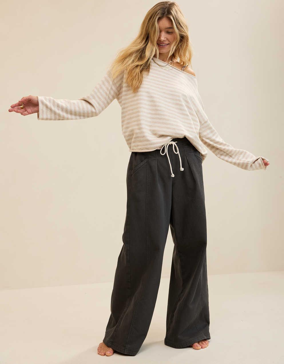 Aerie Daydream Denim Stretch Trouser
