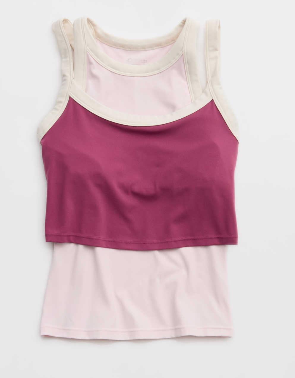 Offline By Aerie Real Me Low Key Ringer Longline Sports Bra