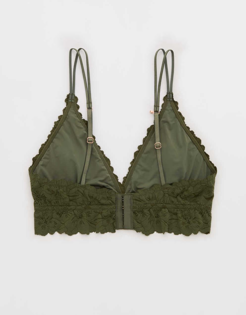 Show Off Rosey Lace Padded Plunge Bralette