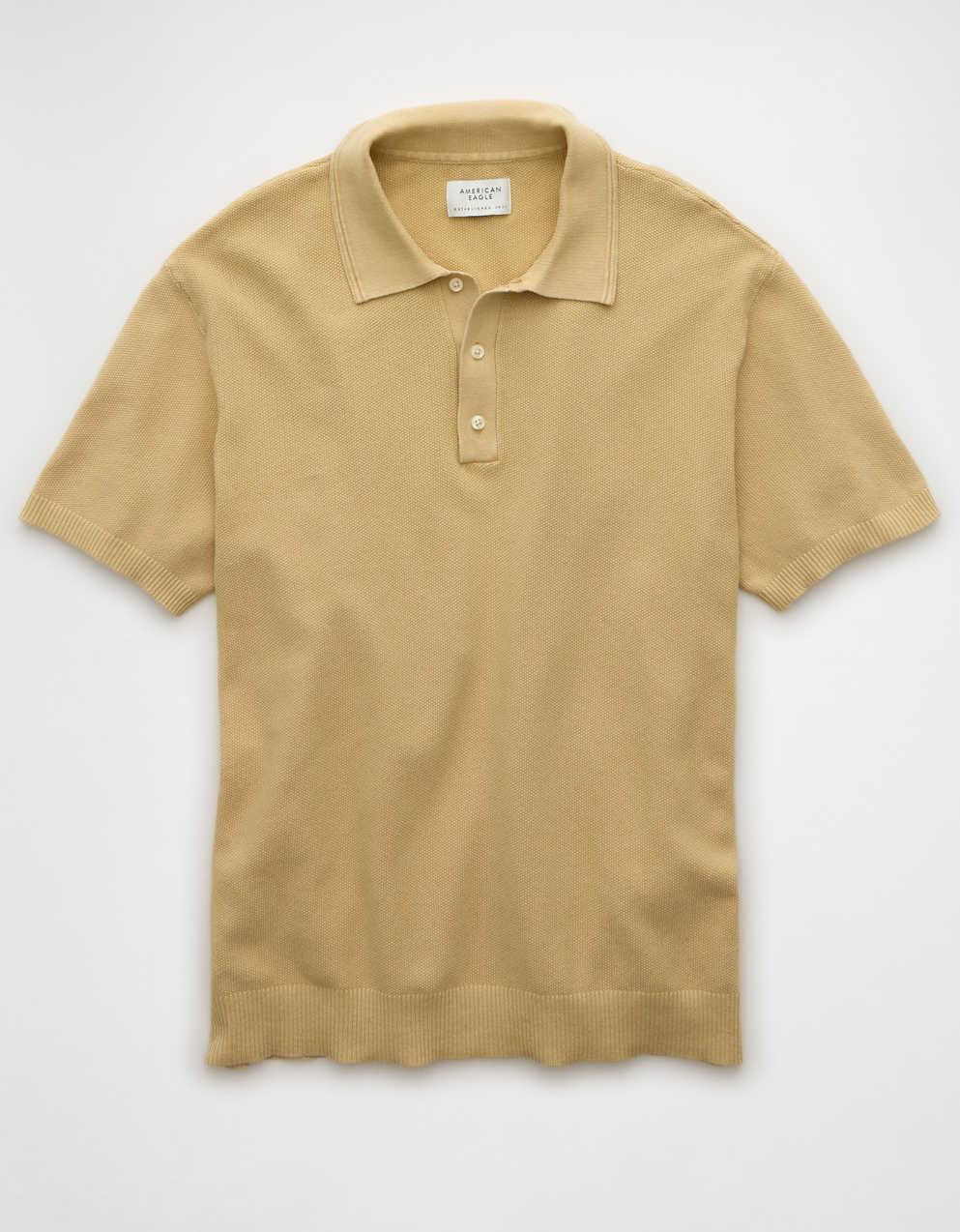 AE Weekend Washed Sweater Polo Shirt