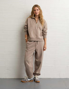 AE Everyday Luxe Quarter Zip Sweatshirt