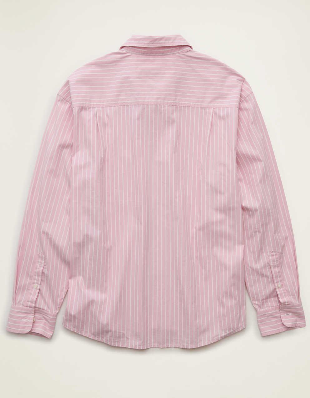 AE Relaxed Fit Poplin Button-Up Shirt