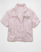 AE Pride Relaxed Fit Oxford Camp Collar Button-Up Shirt