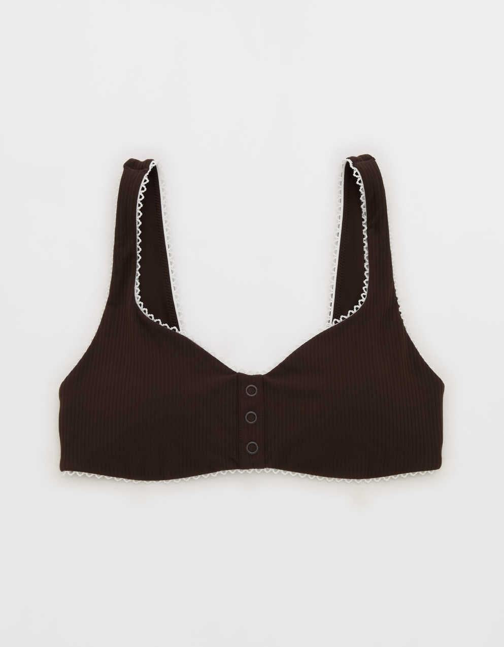 OFFLINE By Aerie Real Me XTRA Rib Picot Sports Bra
