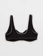 OFFLINE By Aerie Real Me XTRA Rib Picot Sports Bra