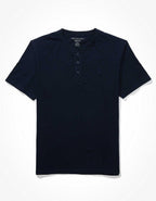 AE Short-Sleeve Henley Icon T-Shirt