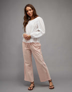 AE Lace Long-Sleeve Blouse
