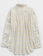 Aerie Anytime Fave Flannel Button Down Shirt