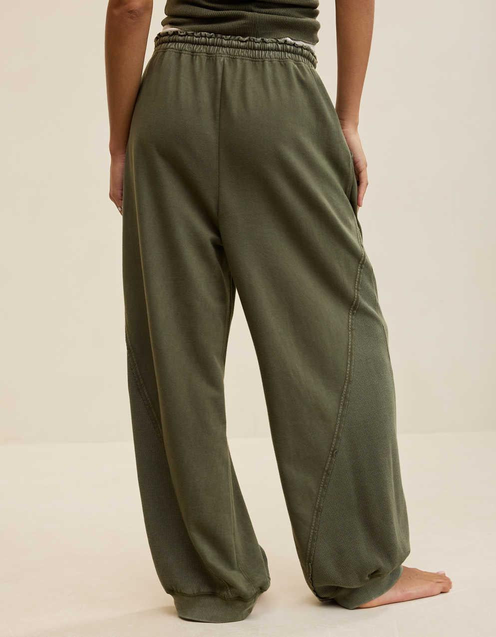 Aerie Unwind Waffle Jogger