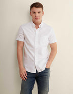AE Short-Sleeve Slim Fit Button-Up Shirt