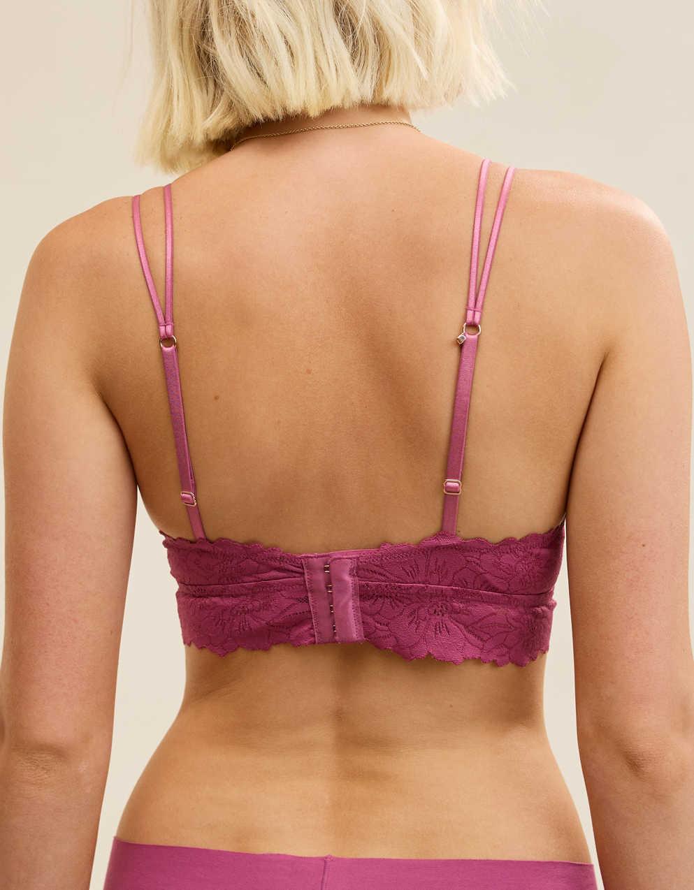 Show Off Rosey Lace Padded Plunge Bralette