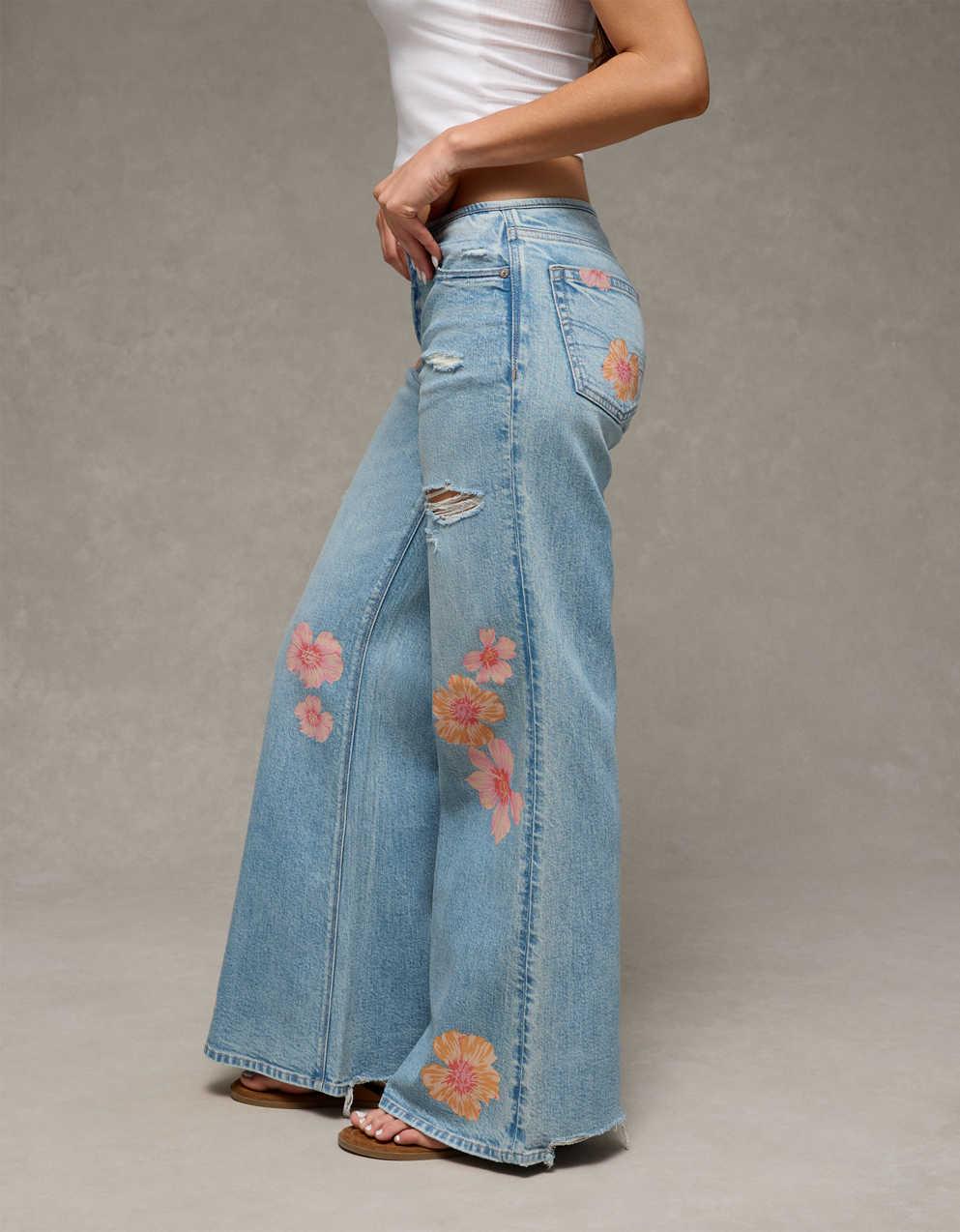 AE Super Low-Rise Baggy Flare Jean