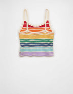 AE Pride Cropped Knit Tank Top