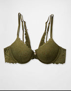 Show Off Rosey Lace Demi Push Up Bra