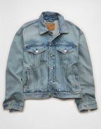 AE Relaxed Fit Denim Utility Jacket
