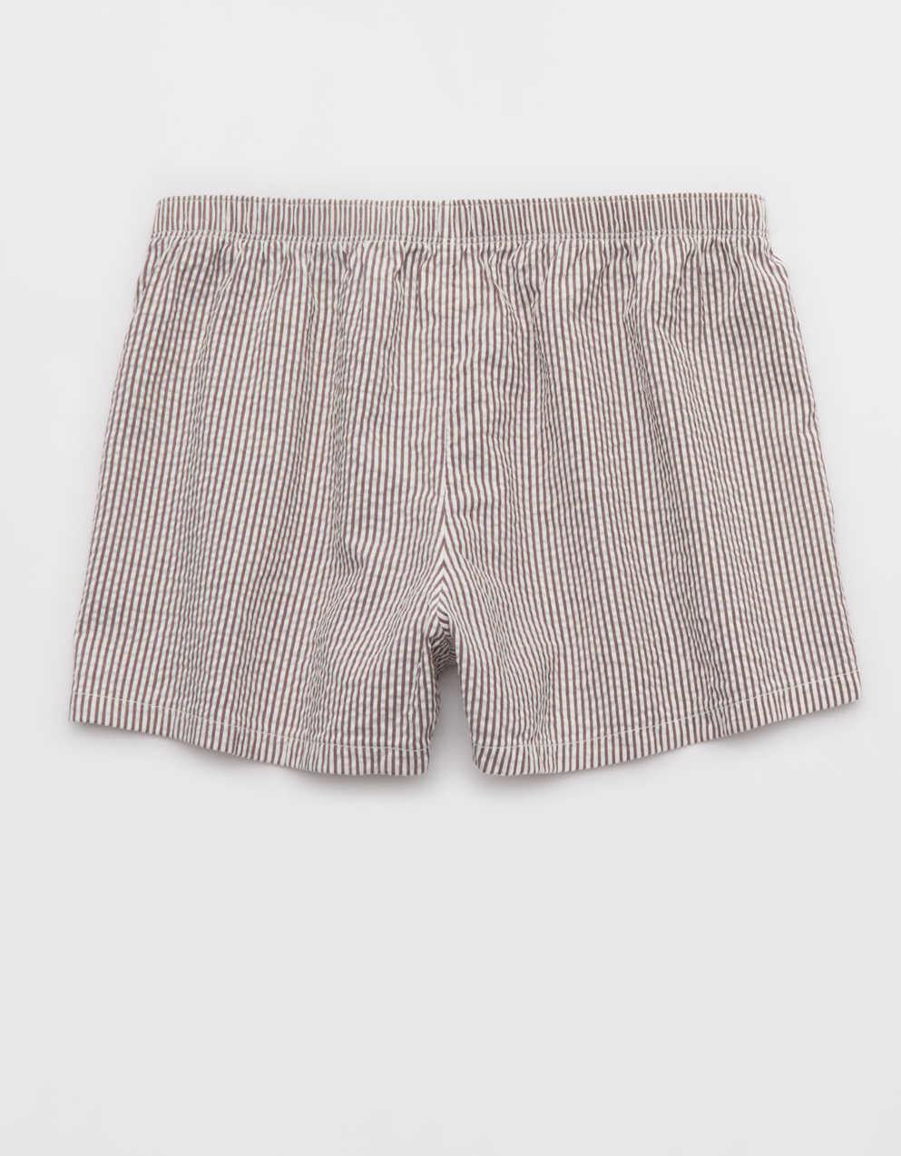 OVERSLEPT by Aerie Around Town Seersucker Boxer