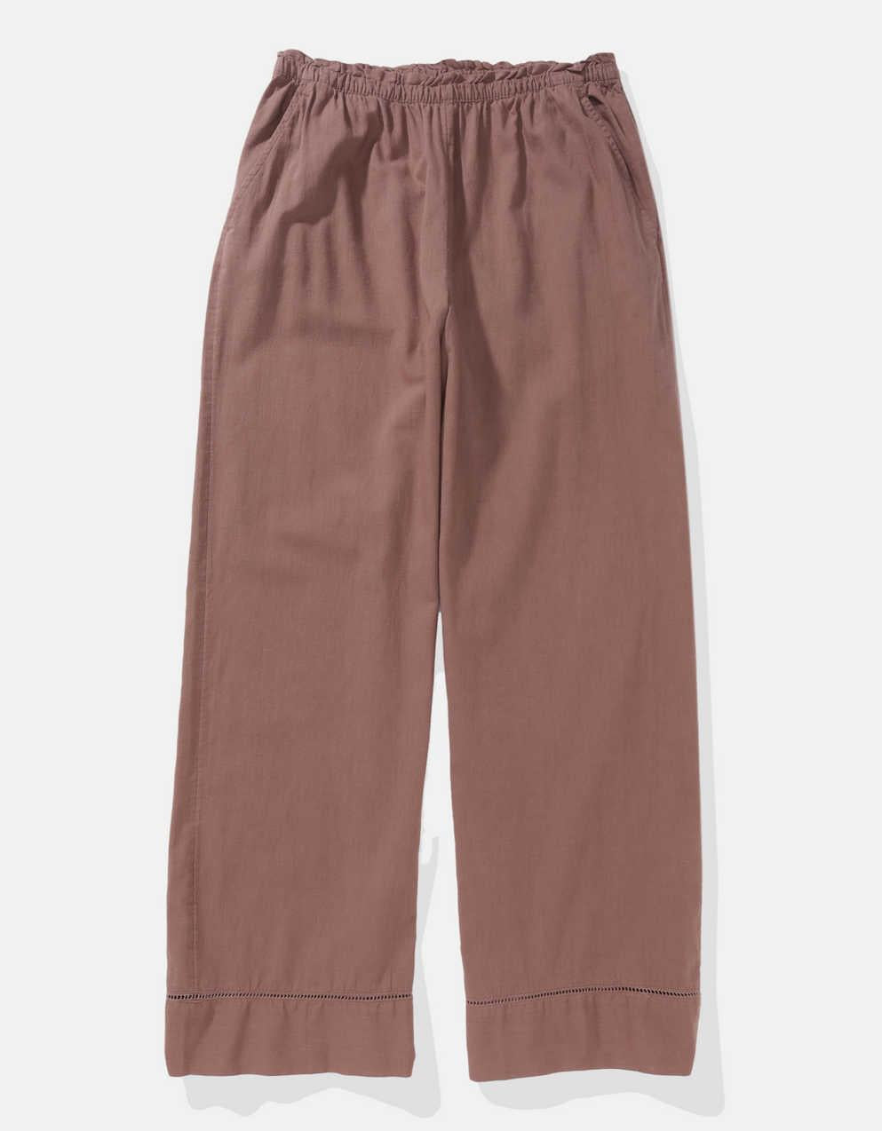 AE High-Waisted Linen-Blend Pull-On Pant