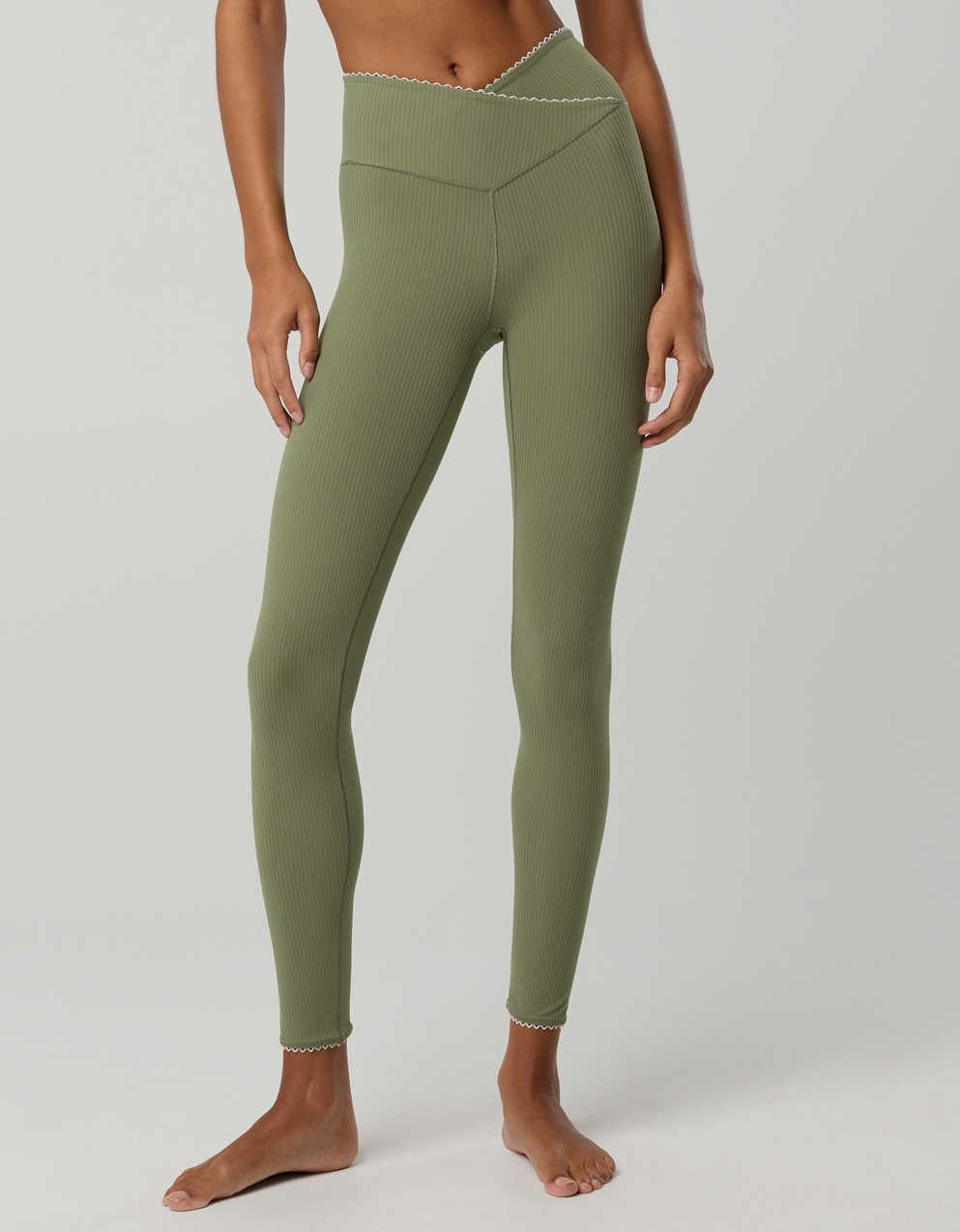 OFFLINE By Aerie Real Me XTRA Ribbed Picot Trim Crossover Legging