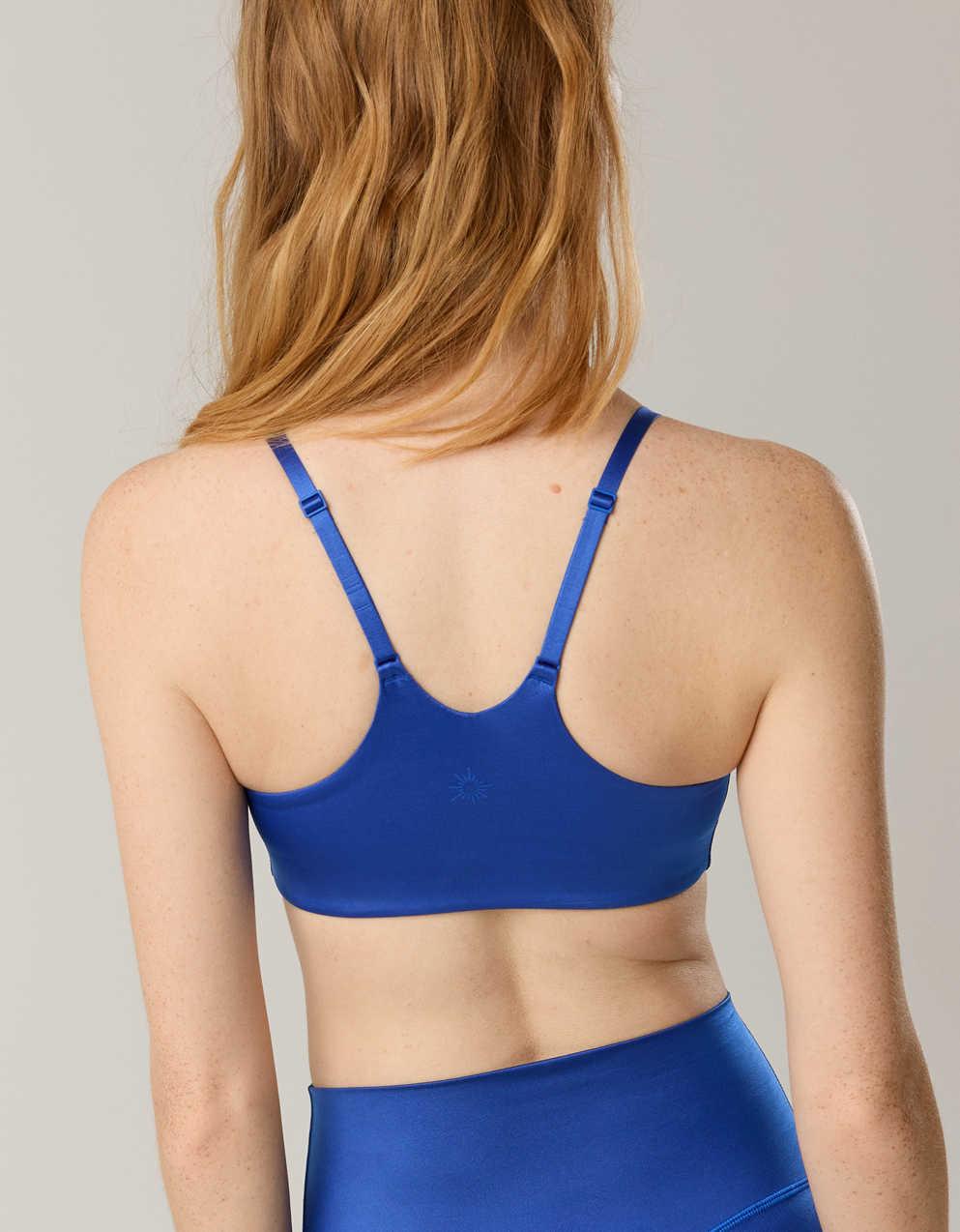 OFFLINE By Aerie Goals Gloss Strappy Sports Bra