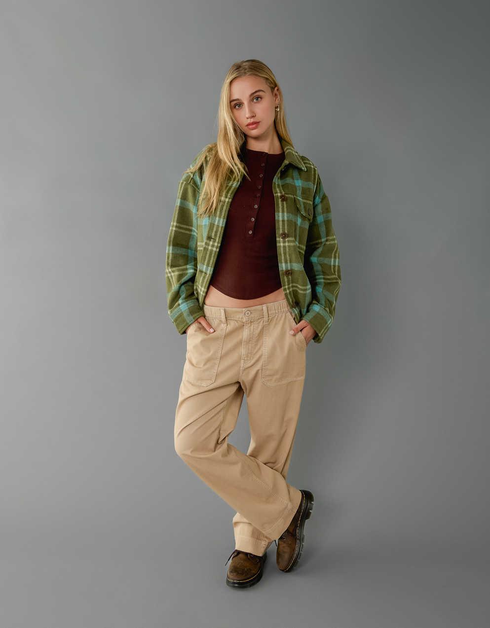 AE Plaid Shacket