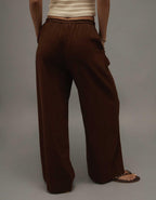 AE Linen-Blend Wide-Leg Pant