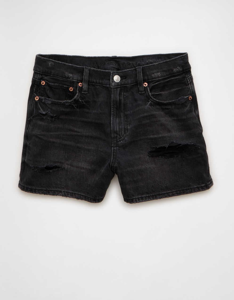 AE Strigid Super High-Waisted Relaxed Denim Short
