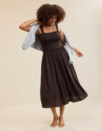 Aerie At The Barre Smocked Dress